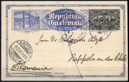 1897, Guatemala, P 9, Brief
