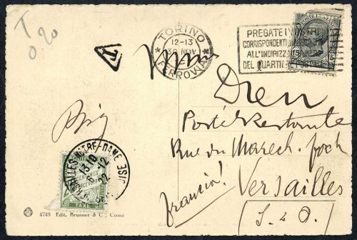 1922, Frankreich, P 35, Brief