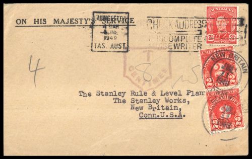 1942, Australien, 166 FL, Brief