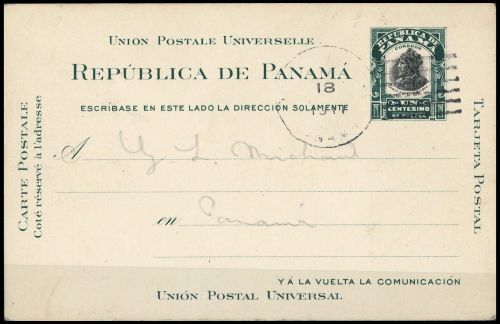 1907, Panama, P 9, Brief
