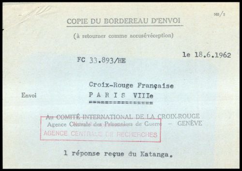 1962, Int.Organisationen, Rotes Kreuz