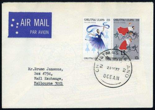 1977, Weihnachtsinseln, 94-95, Brief