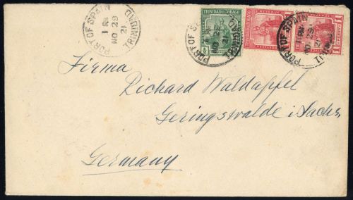 1921, Trinidad und Tobago, 93-94, Brief