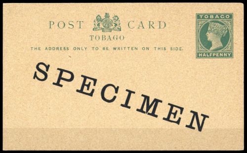 1892, Tobago, P 5 SP, Brief