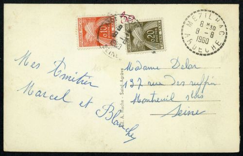 1960, Frankreich, P 89, 90, Brief
