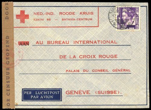 1941, Int.Organisationen, Rotes Kreuz, Brief