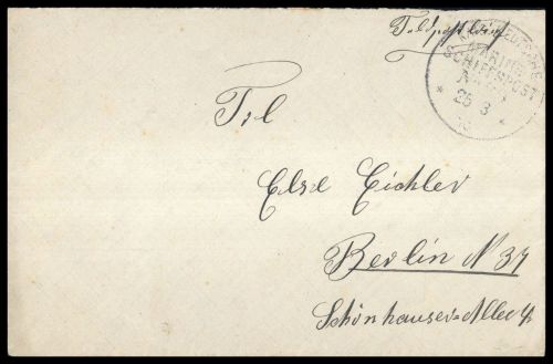 Deutsche Marine Schiffspost, MSP, Brief