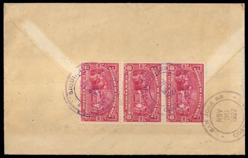 1926, Costa Rica, 114 (3), Brief