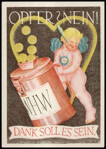 III. Reich Propaganda,Organisationen,WHW, Brief
