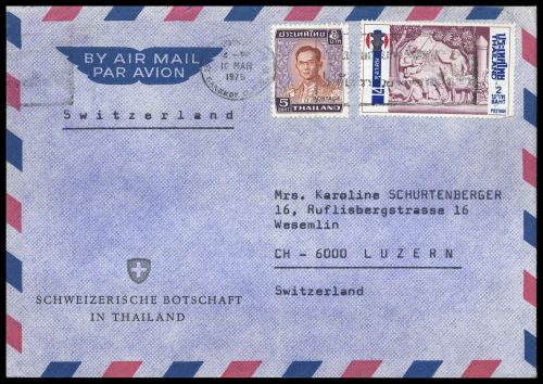 1973, Thailand, 674 u.a., Brief
