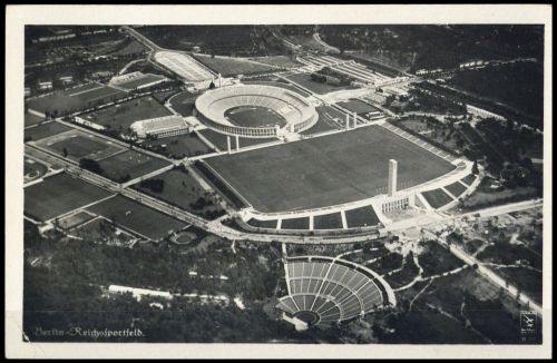 1936, Sport u. Spiel,Olympia Berlin 1936,Sportstätten, Brief