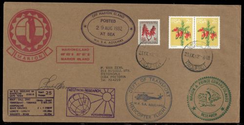 1982, Expeditionen, Antarktis, 448 (2) u.a, Brief