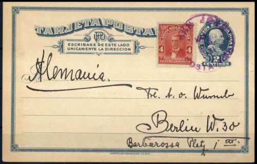 1910, Costa Rica, P 15, 65, Brief