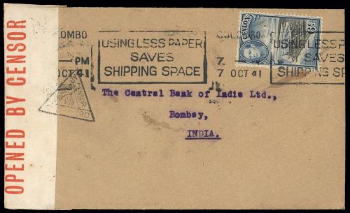 1938, Ceylon, 233, Brief