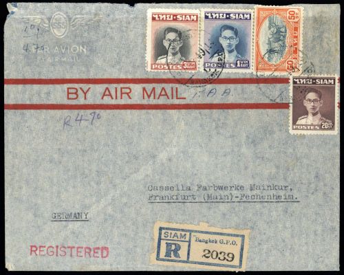 1941, Thailand, 270 u.a., Brief