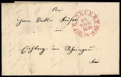 Altdeutschland Thurn und Taxis, Brief