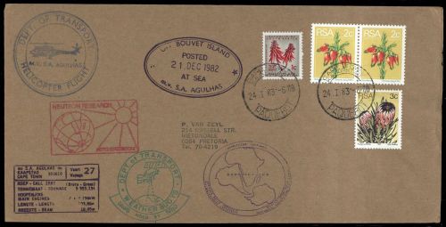 1983, Expeditionen, Antarktis, 448 (2) u.a, Brief