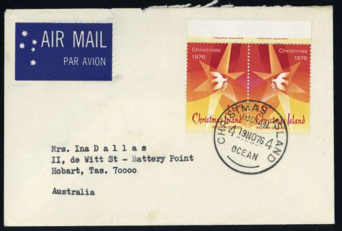 1976, Weihnachtsinseln, 65-66, Brief
