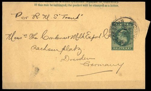 1902, Trinidad und Tobago, S 4, Brief