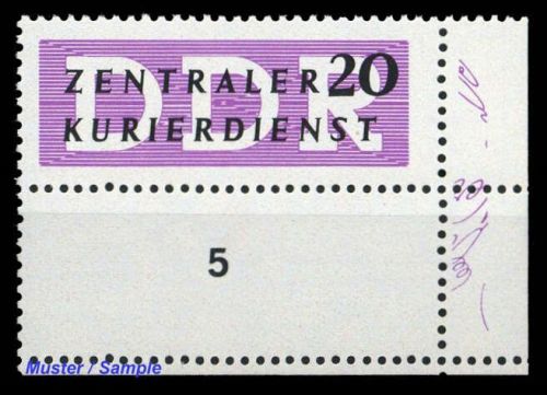 1957, DDR Verwaltungspost B Zentraler Kurierdienst, II LF, **