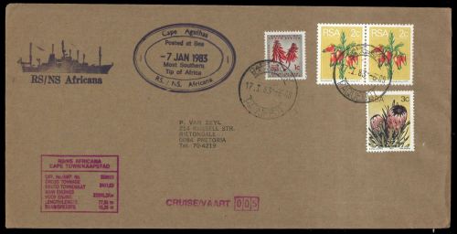 1983, Expeditionen, Antarktis, 448 (2) u.a, Brief