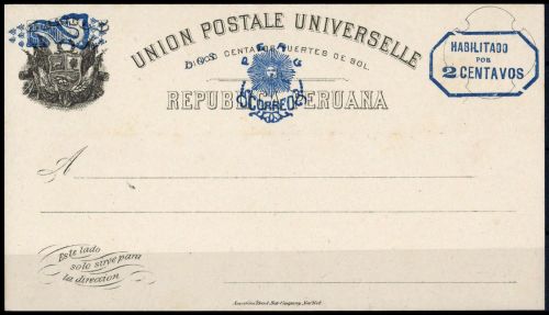 1893, Peru, P 24 a II, Brief