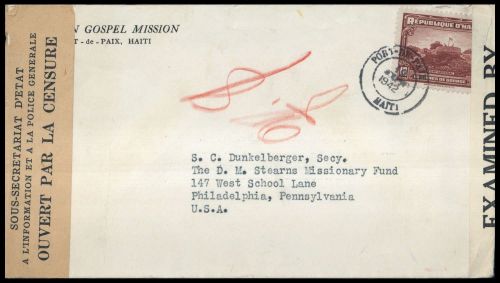 1940, Haiti, 269, Brief