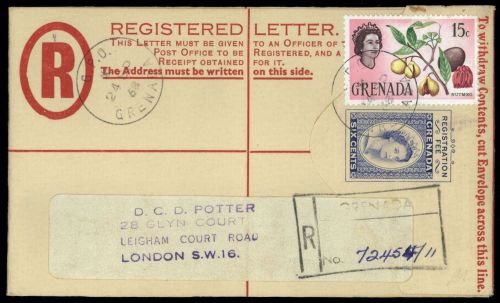 1966, Grenada, 210, EU, Brief