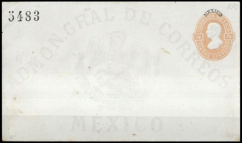 1879, Mexiko, U (7 B), Brief