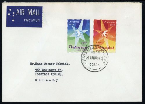 1976, Weihnachtsinseln, 66-67, Brief
