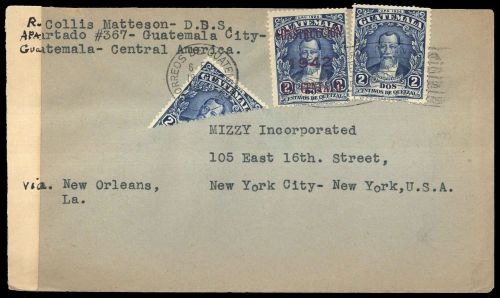 1929, Guatemala, 222 H u.a., Brief