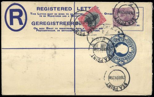 1918, Südafrika, EU 2 A u.a., Brief