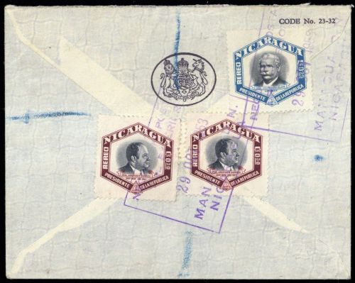 1953, Nicaragua, 1050, 1051 (2), Brief