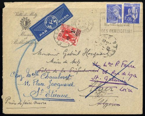 1940, Algerien, 163 II u.a., Brief