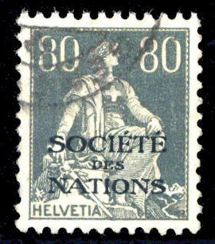 1922, Schweiz Völkerbund SDN, 11 PF I, cto