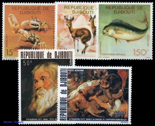 1977, Dschibuti, 205-07 u.a., **