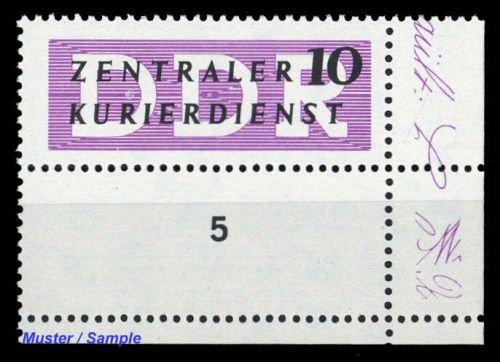 1957, DDR Verwaltungspost B Zentraler Kurierdienst, I LF, **