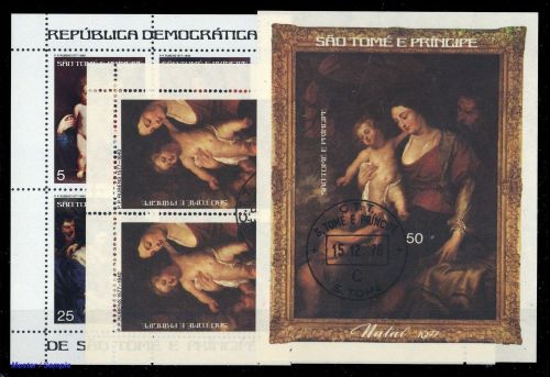 1977, St. Thomas und Prinzeninseln, Bl. 3 A u.a., cto