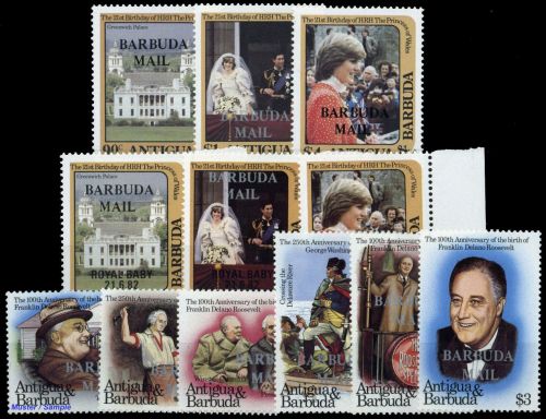 1982, Barbuda, 624-26 u.a., **