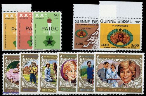 1976, Guinea Bissau, 454-56 u.a., **