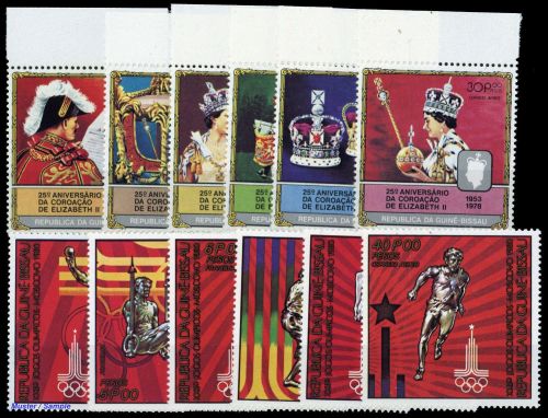 1978, Guinea Bissau, 484-89 A u.a., **