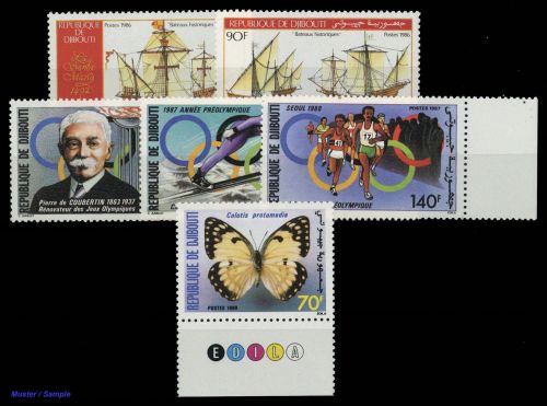 1986, Dschibuti, 465-66 u.a., **