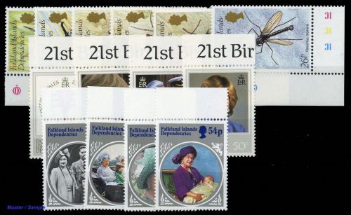 1982, Falkland Abhänige Gebiete F Süd Georgien, 106-11 u.a., **