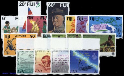 1982, Fiji, 452-55 u.a., **