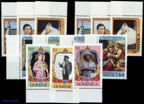 1982, Dominica, 787-89 u.a., **