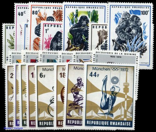 1970, Ruanda, 400-07 A u.a., **