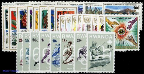 1972, Ruanda, 529-36 A u.a., **