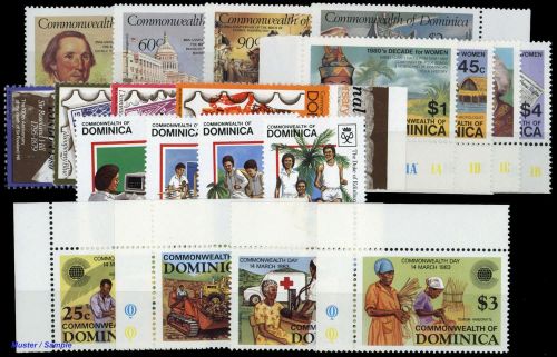 1980, Dominica, 677-80 u.a., **