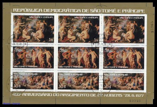1977, St. Thomas und Prinzeninseln, 452-57 (3) u.a., cto