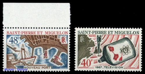 1967, St. Pierre et Miquelon, 420+422, **